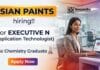 B.Sc Chemistry Jobs EXECUTIVE Job at Asian Paints career in Cuttack. Field role in waterproofing, training and technical support.