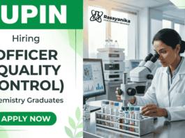 Lupin Career hiring for Quality Control Jobs – Chemistry Jobs opportunity