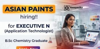 B.Sc Chemistry Jobs EXECUTIVE Job at Asian Paints career in Cuttack. Field role in waterproofing, training and technical support.