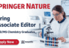 Chemistry Jobs at Springer Nature Career | Associate Editor Role | Apply Now Springer Nature Career hiring for Associate Editor – Chemistry Jobs opportunity