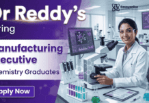 Chemistry Jobs at Dr Reddy’s | Executive Jobs Opportunity | Chemistry Graduates Apply Now Dr Reddy's Jobs: Manufacturing Executive role for Chemistry graduates