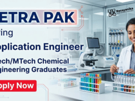 Tetra Pak Careers hiring Application Engineer for Chemical Engineering Jobs
