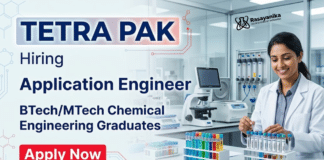 Tetra Pak Careers hiring Application Engineer for Chemical Engineering Jobs