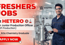 B.Sc. Chemistry Fresher Jobs at Hetero | API Production Role | Apply Now Start your career with B.Sc Chemistry fresher jobs in API production job and explore real-world Chemistry jobs in pharma manufacturing.