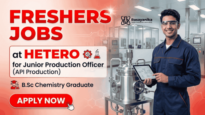 Start your career with B.Sc Chemistry fresher jobs in API production job and explore real-world Chemistry jobs in pharma manufacturing.