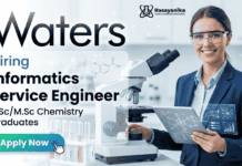 Chemistry Jobs at Waters Careers | Field Engineer Role | Apply Now Chemistry jobs Waters careers Field service engineer jobs Hyderabad instrumentation