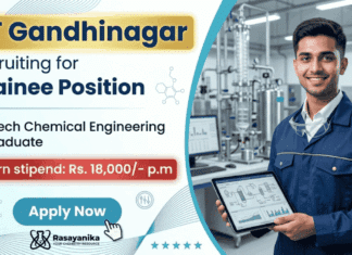 Trainee Position Recruitment at IIT Gandhinagar | Earn: Rs. 18,000/- p.m | Chemical Engineering Candidates Apply Now Trainee job at IIT Gandhinagar recruitment for chemical engineering jobs – Apply now