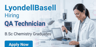 Quality assurance jobs at LyondellBasell Industries | Chemistry Graduates Apply Now Quality assurance jobs at LyondellBasell Industries QA Technician chemical industry role