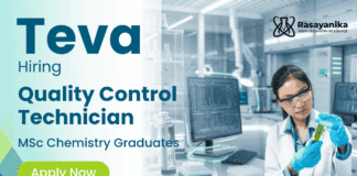 Quality Control Jobs at Teva Careers | MSc Chemistry Jobs | Apply Now Quality Control Jobs at Teva Careers for MSc Chemistry Jobs in Pharma