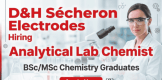 Chemist Jobs at D&H Sécheron Electrodes Pvt Ltd | Chemistry Jobs | Apply Now Chemist Jobs at D&H Sécheron Electrodes Pvt Ltd for Chemistry Jobs