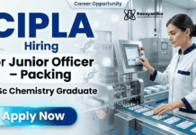 BSc Chemistry Jobs at Cipla Careers | Junior Officer role | Apply Now BSc Chemistry Jobs | Start your Cipla Careers journey with a Junior Officer Job