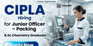 BSc Chemistry Jobs | Start your Cipla Careers journey with a Junior Officer Job