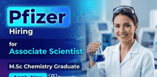 Pfizer careers hiring for M.Sc Chemistry Jobs | Apply for Scientist jobs now