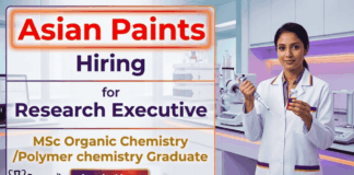 Organic Chemistry Jobs Asian Paints Career research jobs hiring