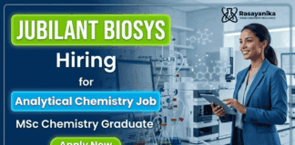 Analytical Chemistry Job opportunity at Jubilant Biosys Careers in pharma research
