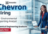 Chevron Careers hiring for Chemical Engineering Jobs environmental analyst role
