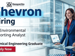Chevron Careers hiring for Chemical Engineering Jobs environmental analyst role