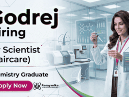 Godrej Careers hiring for Scientist Jobs in Chemistry Jobs role