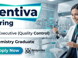 zentiva hiring for Quality Control Jobs in Chemistry Jobs role
