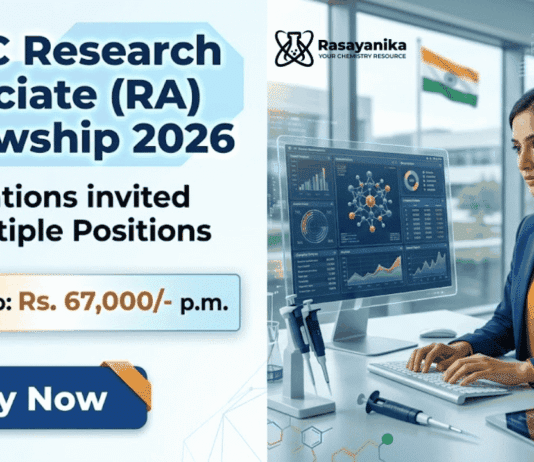 Government fellowship under barc recruitment. Apply now for chemistry research jobs in nuclear and advanced research projects in India.