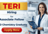 Chemistry Research Jobs at TERI Careers for Research Associate Fellow Role | Apply Now Chemistry Research Jobs at TERI Careers for Research Fellow Jobs
