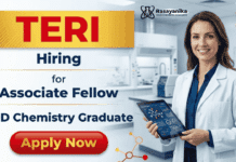 Chemistry Research Jobs at TERI Careers for Research Associate Fellow Role | Apply Now Chemistry Research Jobs at TERI Careers for Research Fellow Jobs