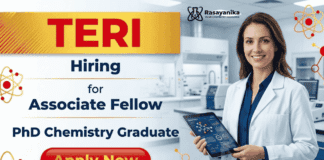 Chemistry Research Jobs at TERI Careers for Research Fellow Jobs