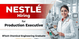 production executive jobs at nestlé careers Chemical Engineering Jobs