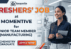 Chemistry jobs for freshers Momentive Careers Chemical Industry Jobs Junior Team Member Manufacturing Chennai
