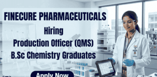 Chemistry jobs Finecure Pharmaceuticals production jobs pharma manufacturing Sanand Gujarat