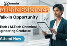 Chemical Engineering Jobs at Sai Life Sciences Careers Process Engineering Jobs