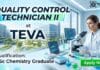 Quality Control Technician at Teva for MSc Chemistry Graduates