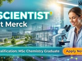 Scientist Job at Merck | MSc Chemistry Graduates Apply Now