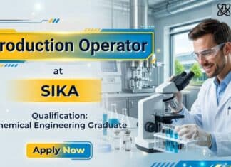 Sika Hiring Production Operator | Chemical Engineers Apply Now Chemical Engineering Job at Sika | Production Supervisor Job