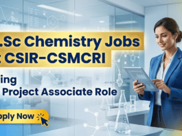 MSc Chemistry Jobs at CSIR-CSMCRI | Apply Now for Project Associate Role