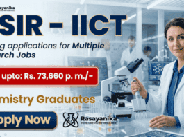 research jobs CSIR IICT Careers chemistry research walk in interview