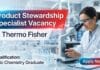 MSc Chemistry Job at Thermo Fisher | Product Stewardship Specialist