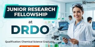 Junior Research Fellowship at DRDO | MSc Chemistry Graduates Apply Now