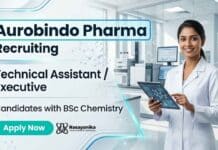 BSc Chemistry Jobs at Aurobindo Pharma | Attend the Walk-In Interview Aurobindo Pharma Careers announces Walk-In Interview for BSc Chemistry Jobs in Production and Packing departments.