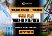 CSIR CLRI Recruitment for Chemistry Students | Project Associate Walk-In Interview CSIR CLRI Recruitment 2026 for Project Associate Job