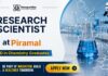 Piramal Hiring Research Scientist | PhD Chemistry Graduates Apply Now Research Scientist at Piramal | PhD Chemistry Job