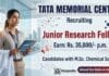 Junior Research Fellow Recruitment at TMC | Chemical Science Jobs | Earn: Rs. 35,000/- p.m. TMC Recruitment Open for Junior Research Fellow Positions at ACTREC Navi Mumbai