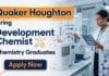 Quaker Houghton Hiring Development Chemists for Industrial Chemistry Jobs