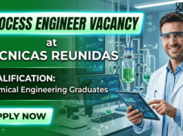 Process Engineer at Tecnicas Reunidas | Chemical Engineering Jobs Chennai