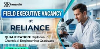 Chemical Engineering Jobs at Reliance | Field Executive Role
