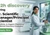 o2h discovery Hiring Principal Scientists for Organic Chemistry Jobs
