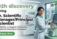 o2h discovery Hiring Principal Scientists for Organic Chemistry Jobs