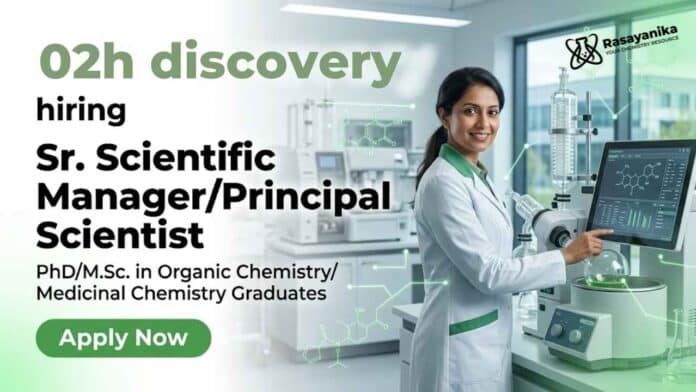 o2h discovery Hiring Principal Scientists for Organic Chemistry Jobs o2h discovery Hiring Principal Scientists for Organic Chemistry Jobs