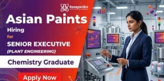Chemical Engineering Jobs at Asian Paints | Executive Jobs | Apply Now Asian Paints Hiring for Chemical Engineering Jobs | Executive Jobs Apply Now
