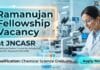 Ramanujan Fellow JNCASR Recruitment | PhD Chemistry Research Opportunity